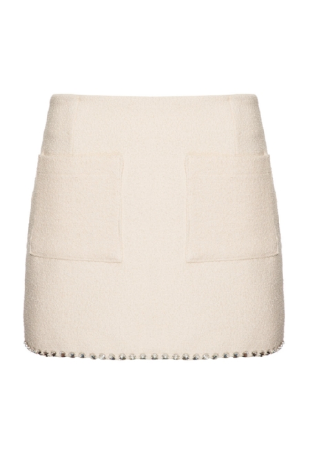 Mini Tweed Skirt Daphne I Couture Ab Off White