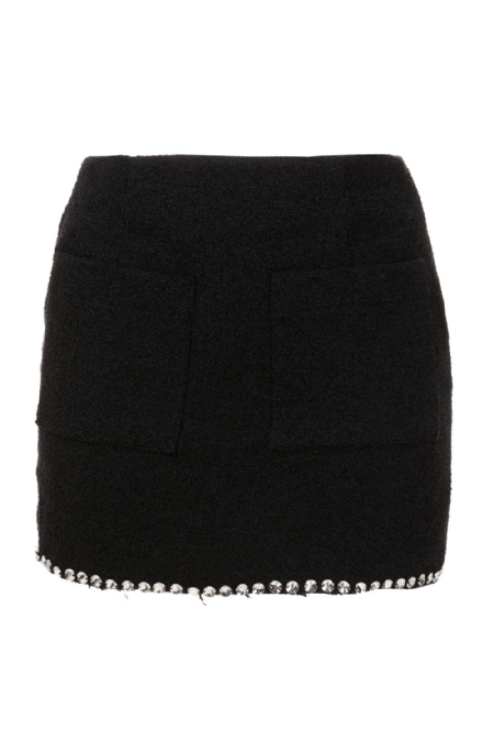 Mini Tweed Skirt Daphne I Couture Ab Black