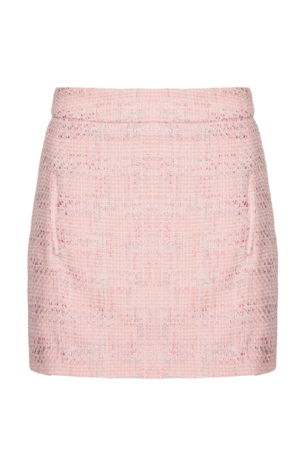 Danita Tweed Skirt I Light Pink