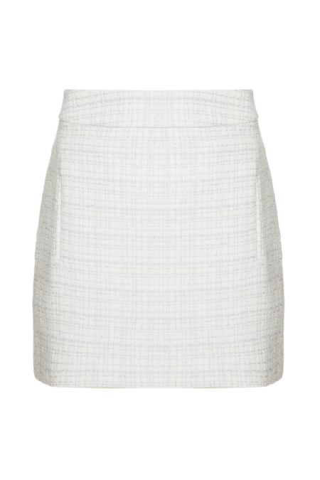 Danita Tweed Skirt I White