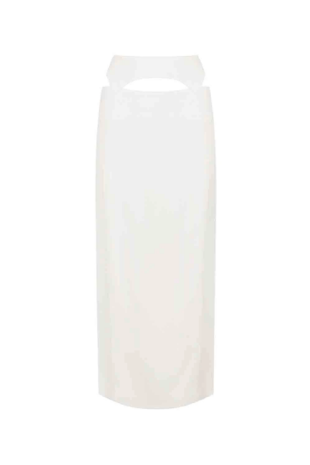 Midi Crepe Skirt Goddess I Off White
