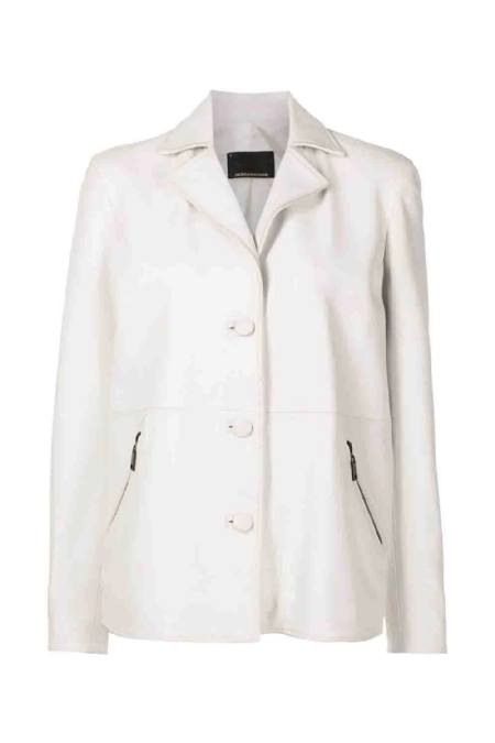 Desmond I Leather Jacket White