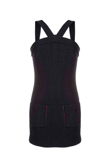 Danika Tweed Dress I Black
