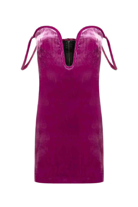 Diacera Velvet Dress I Rose Lipstick