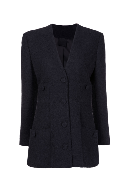 Tweed Daft Blazer I Black