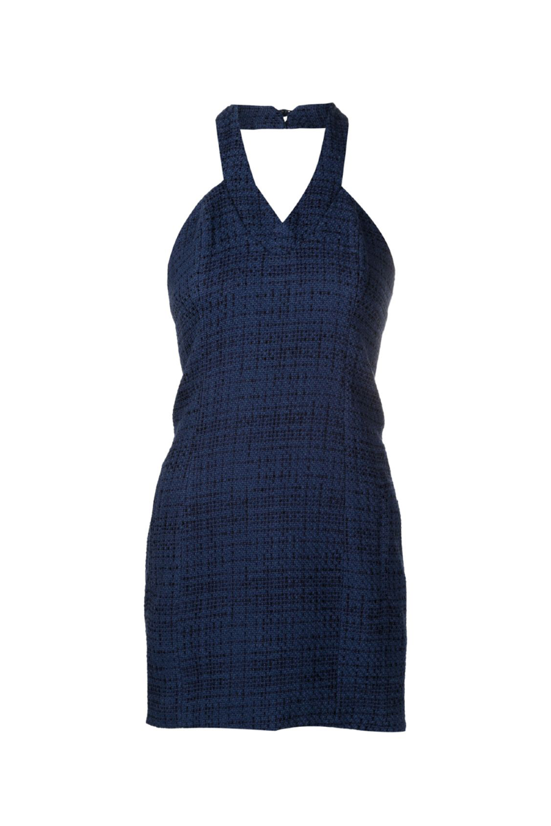Dryelle Tweed Dress I Blue Nuit