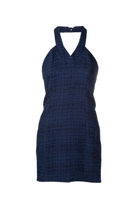 Dryelle Tweed Dress I Blue Nuit