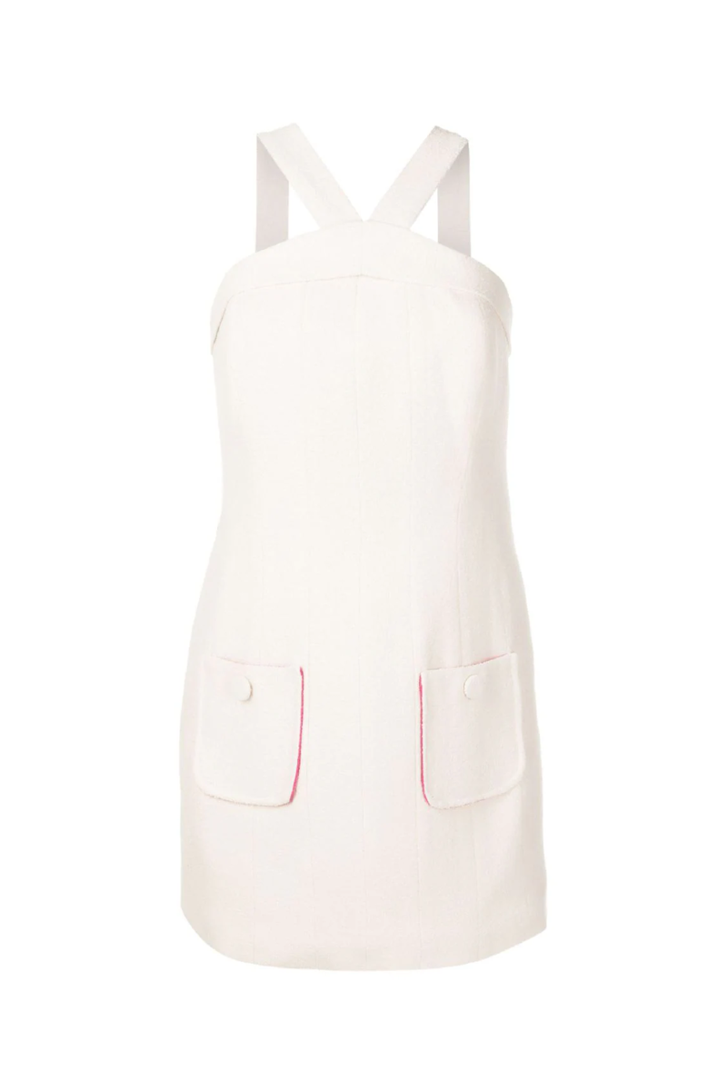 Danika Tweed Dress I Off White