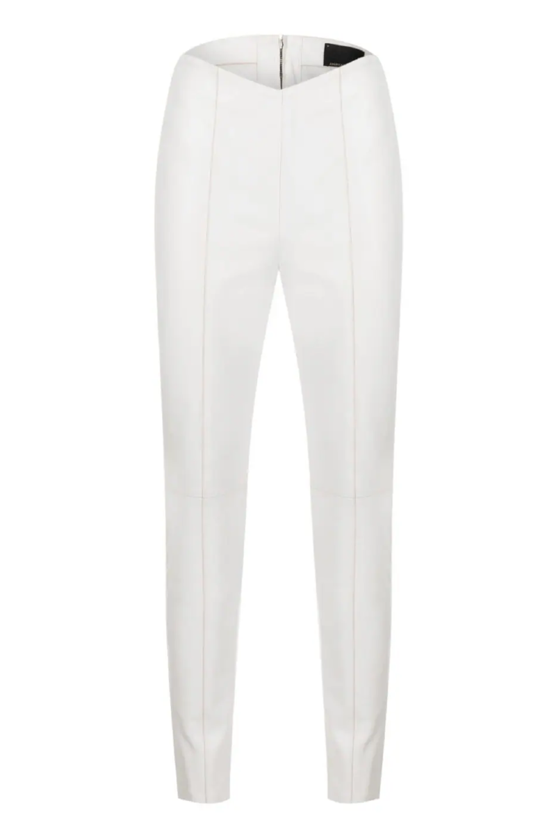 Donine Leather Pants I White