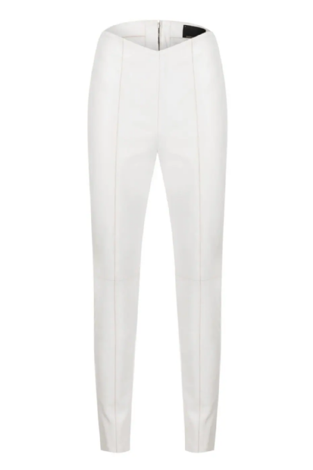 Donine Leather Pants I White