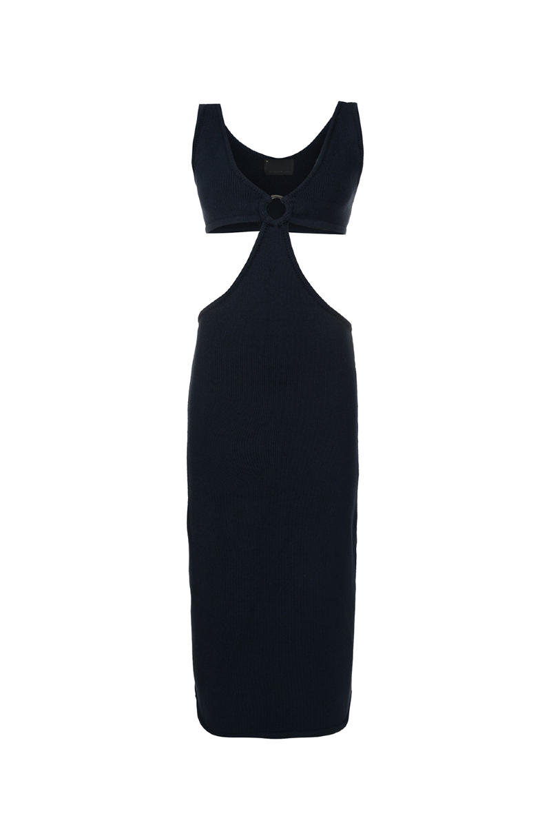 Eclapton Knit Dress Deep Blue