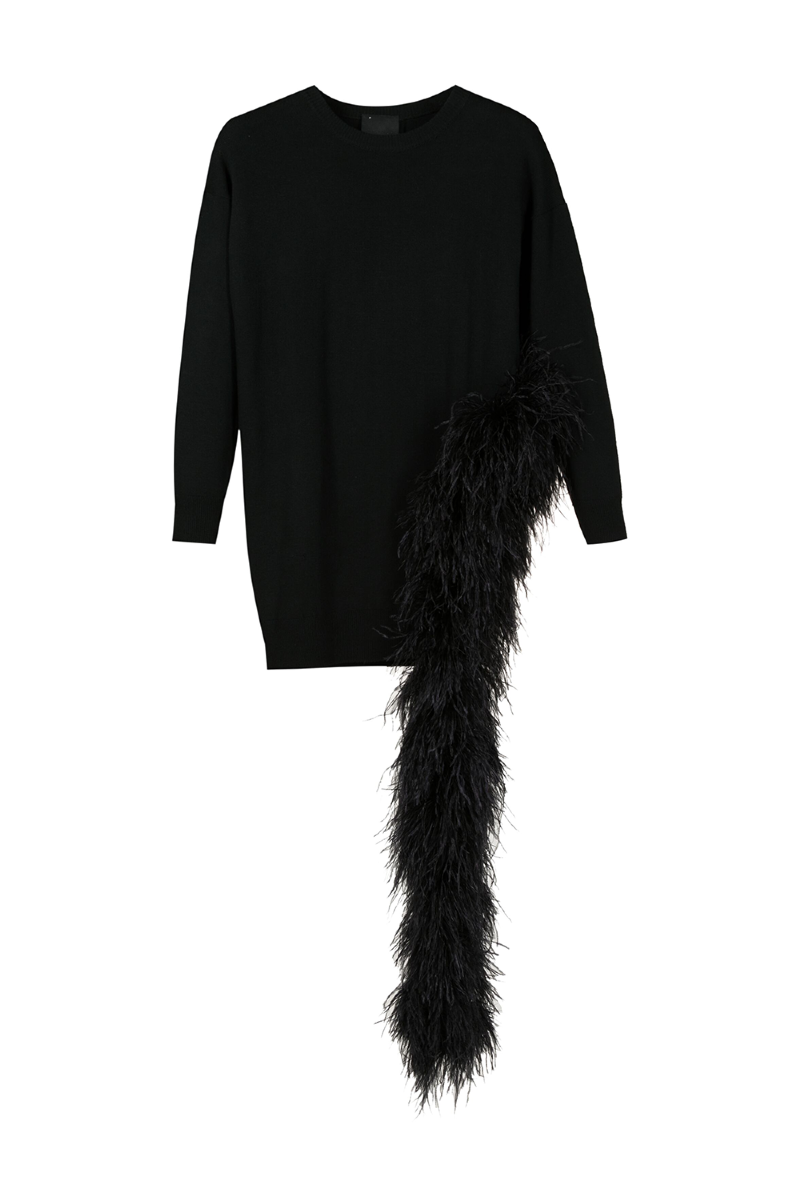 Eja Knit Blouse Black