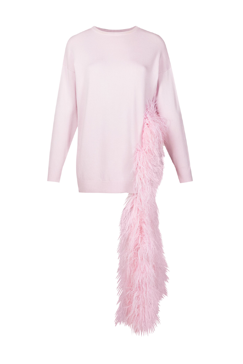 Eja Knit Blouse Pink Tulle