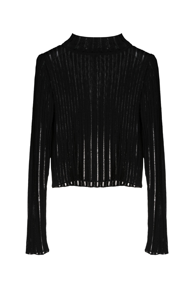 Evo Knit Blouse Black