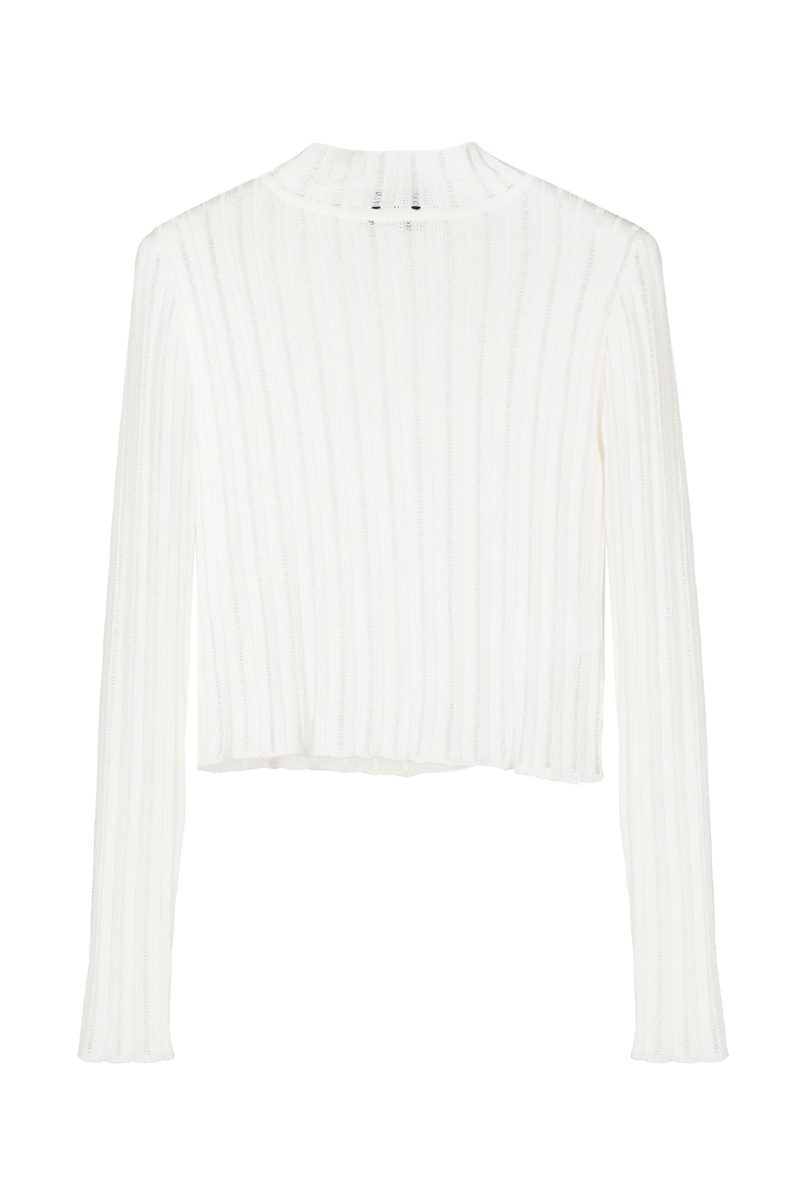 Evo Knit Blouse Off White