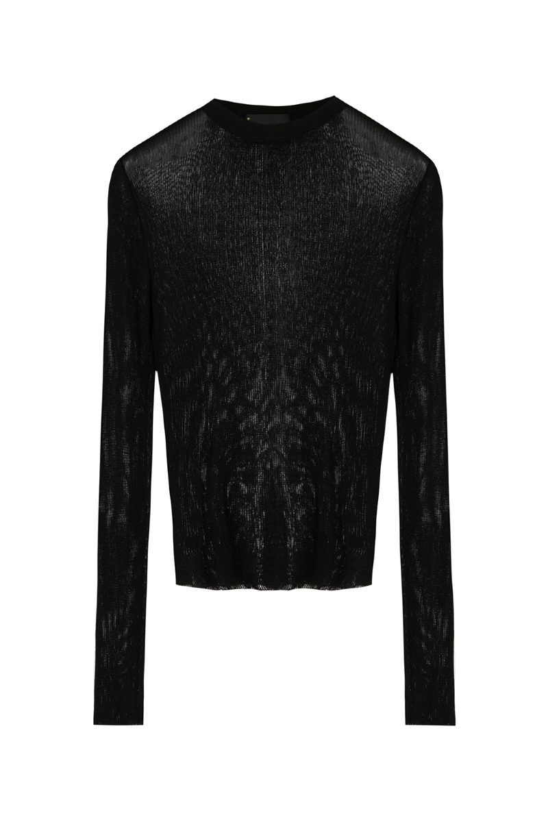 Etna Knit Blouse Black