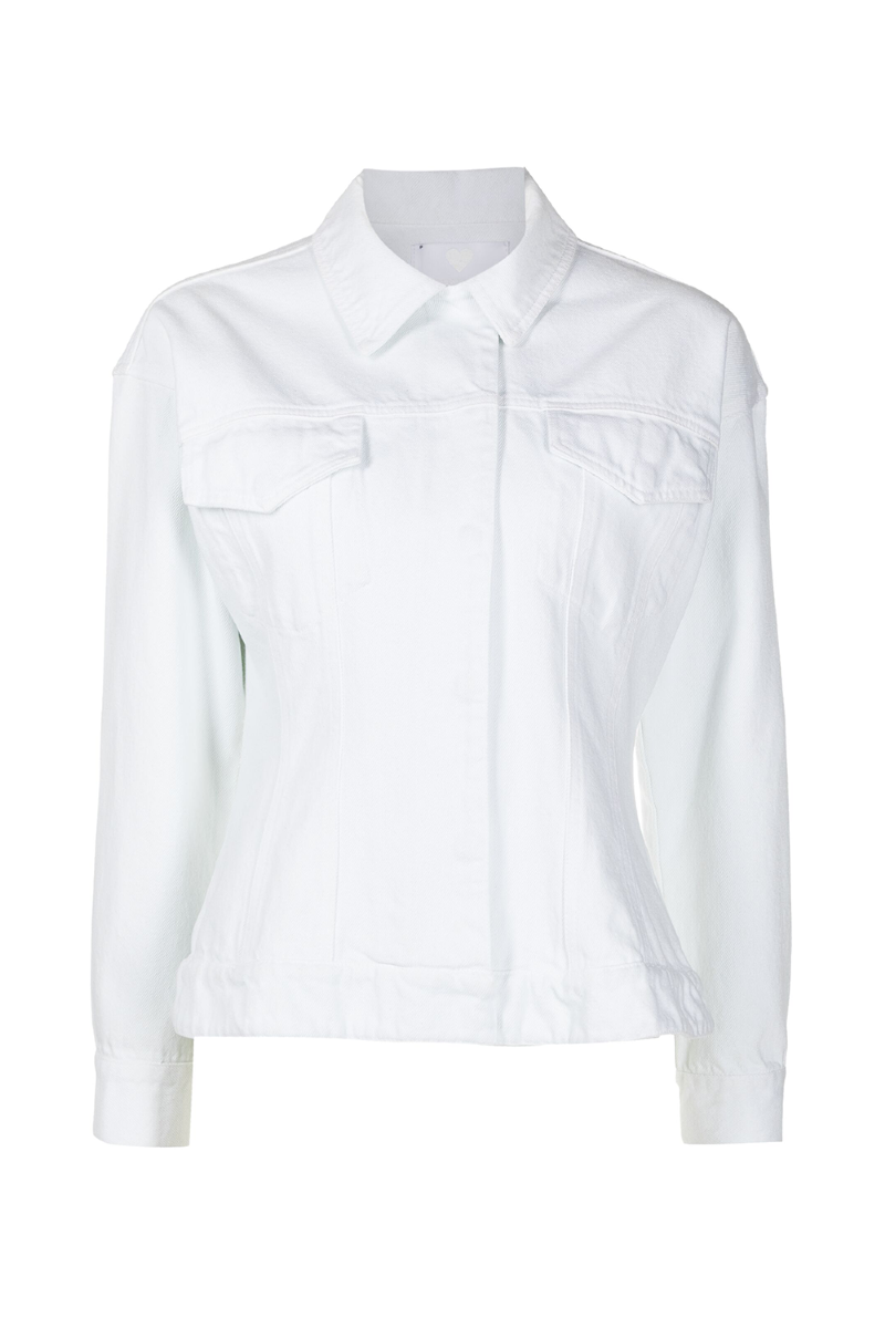 Enya Denim Jacket White
