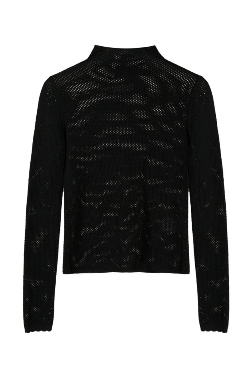 Edibi Knit Blouse Black