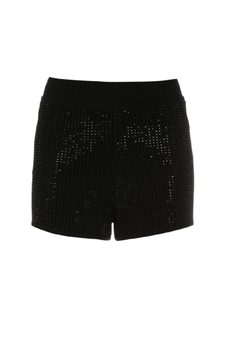 Esme Rhinestone Shorts Black