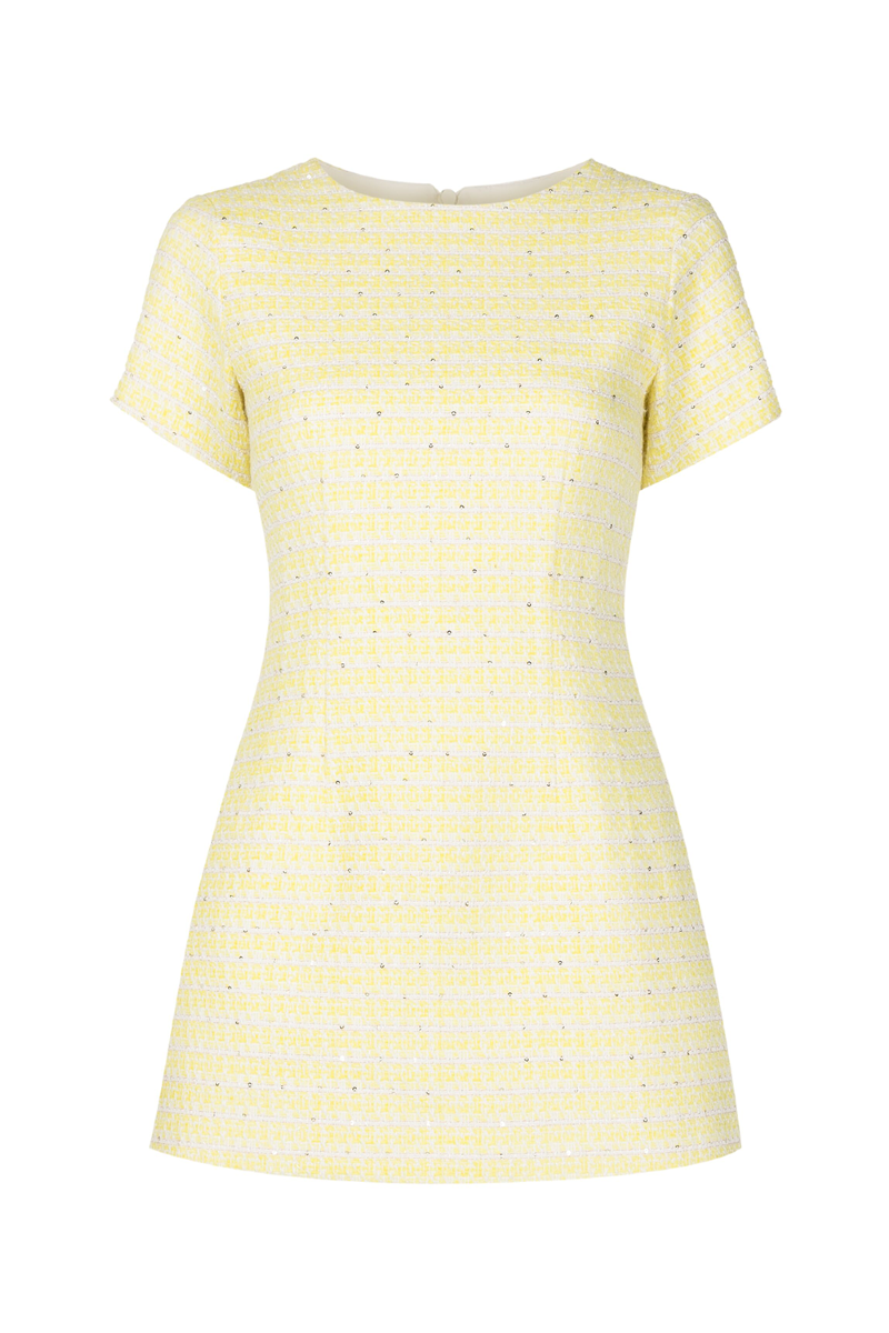 Tweed Dress Lime