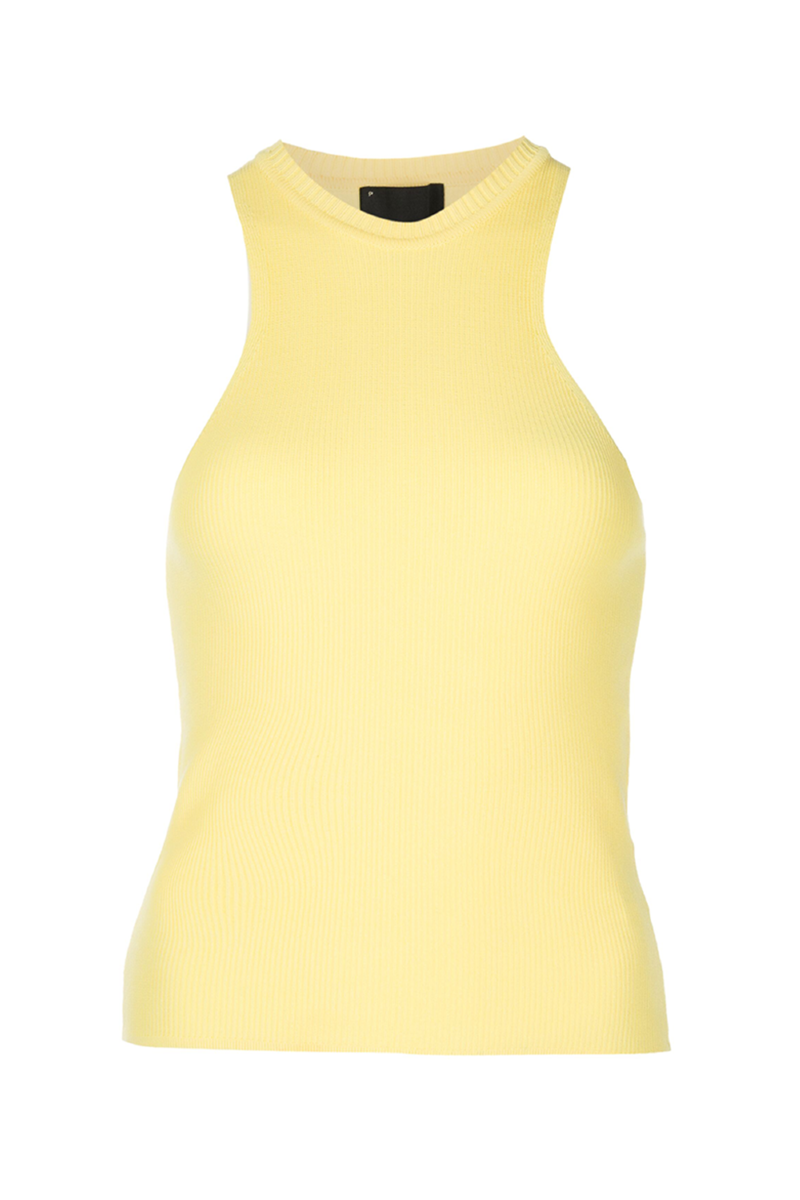 Ezune Knit Tank Top Lime