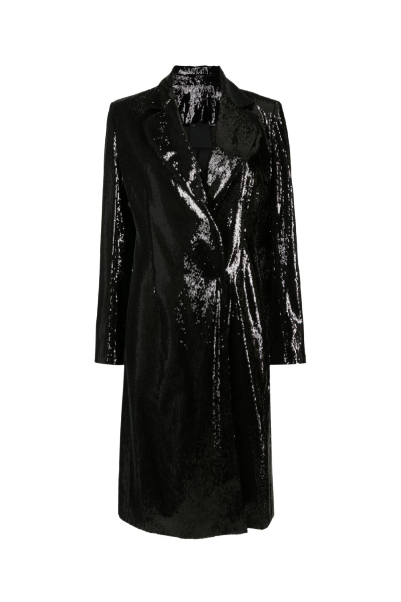 Emet Sequined Coat Black