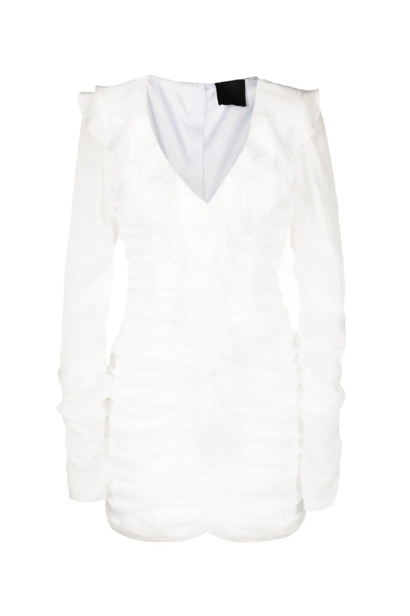Edairo Silk Dress I White