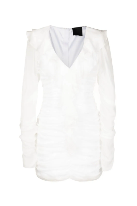 Edairo Silk Dress I White