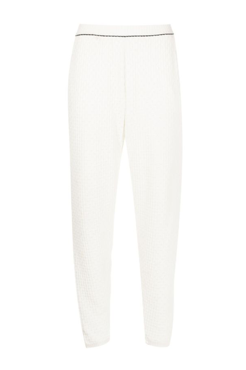 Eladja Knitted Pants Off White-Black