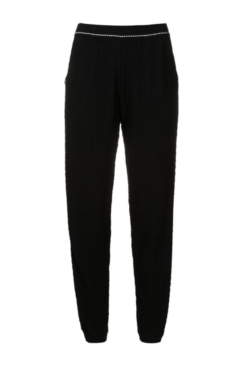Eladja Knitted Pants  Black-Off White