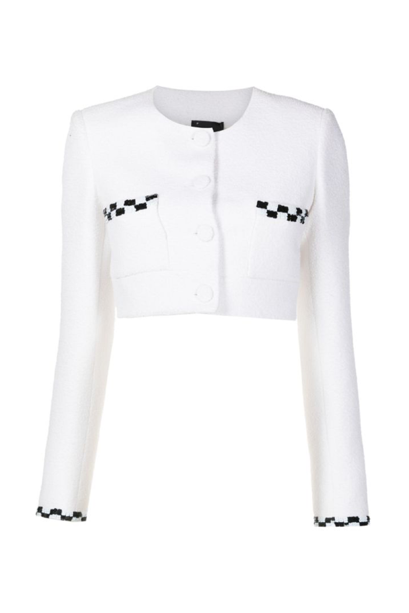 Blazer Tweed Enune White