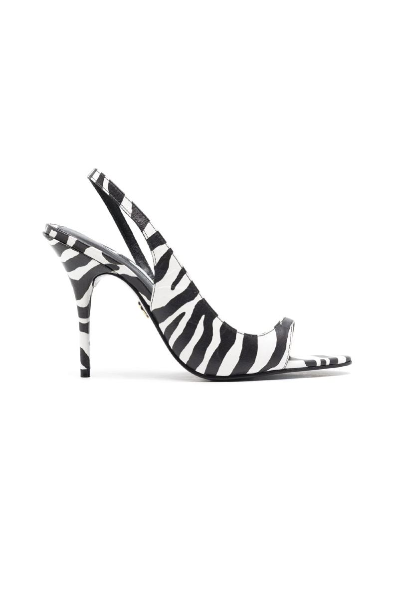 Etunes Leather Sandal  Off White-Black 