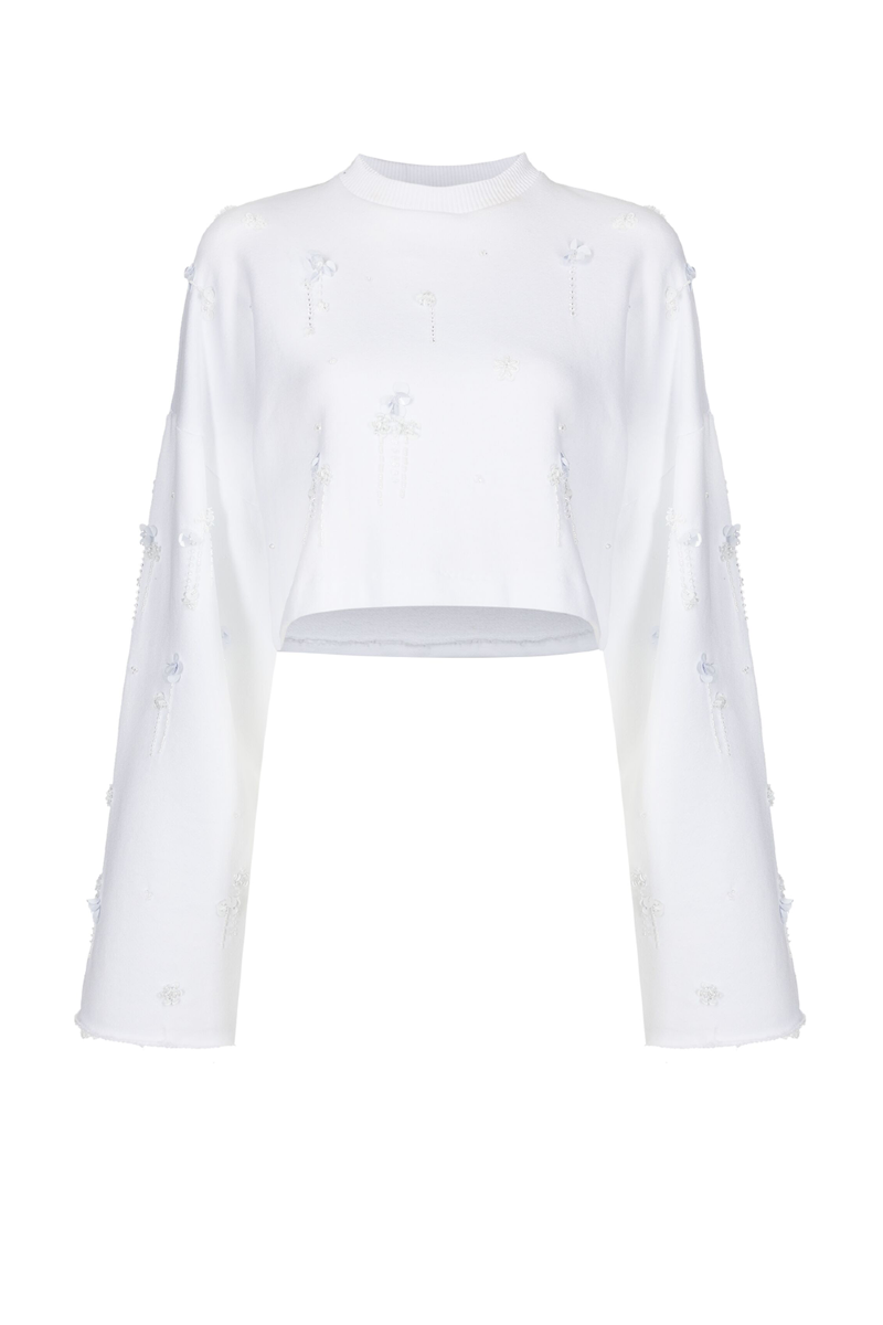 Evivi Sweatshirt I White