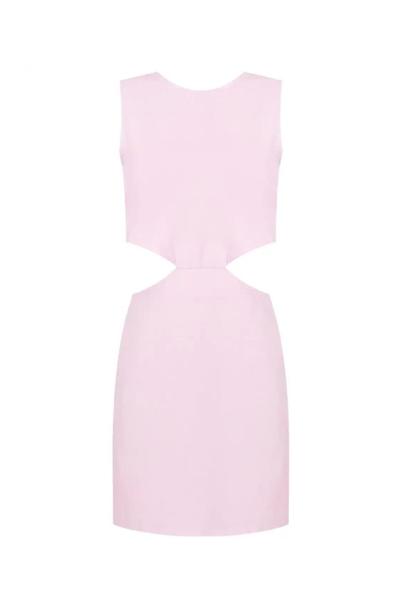 Evolve Crepe Dress Pink Tulle