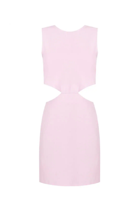 Evolve Crepe Dress Pink Tulle