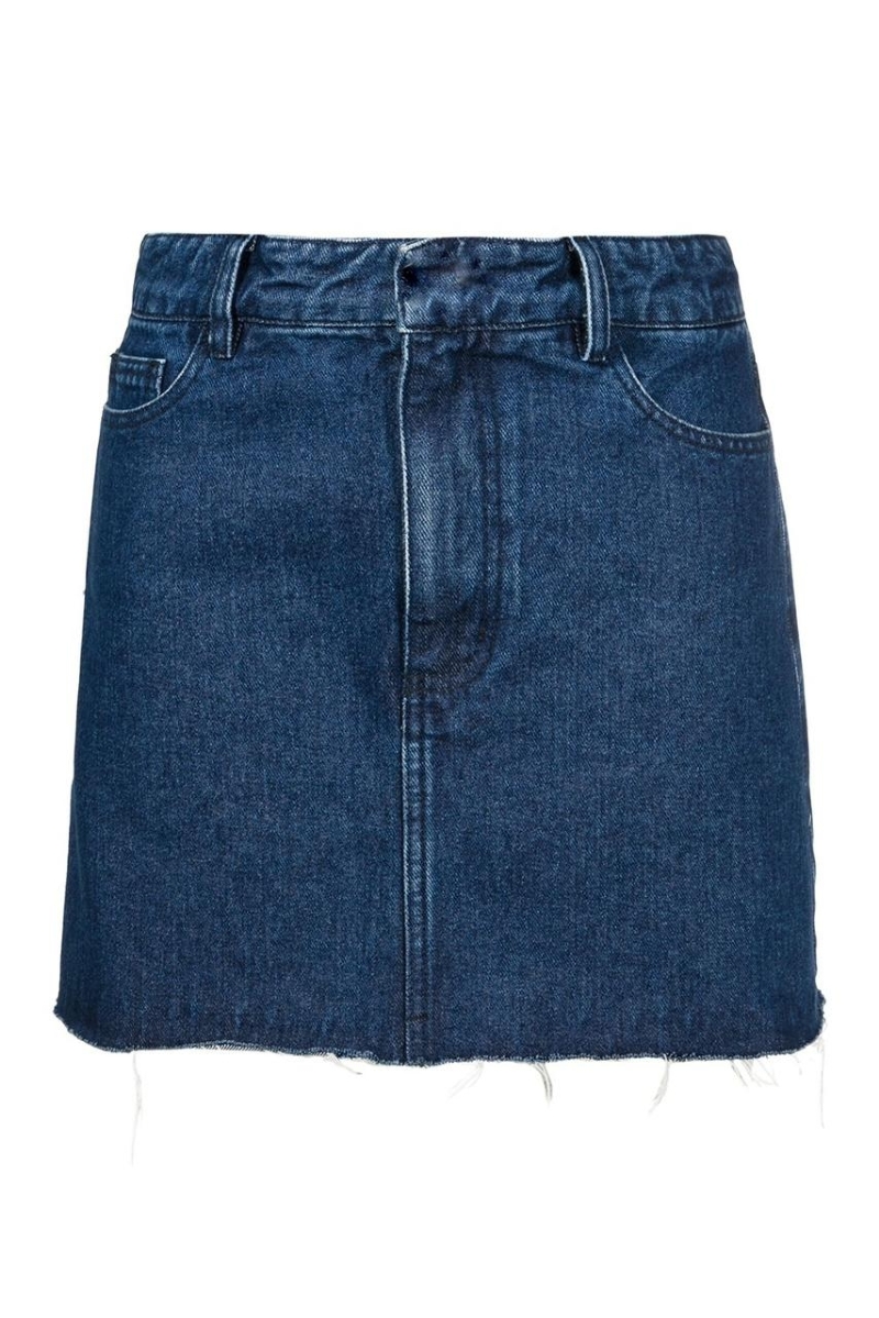 Evro Denim Skirt Blue Nuit