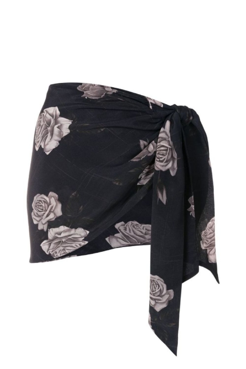 Mini Skirt Scarf Cody I Fleur Noir