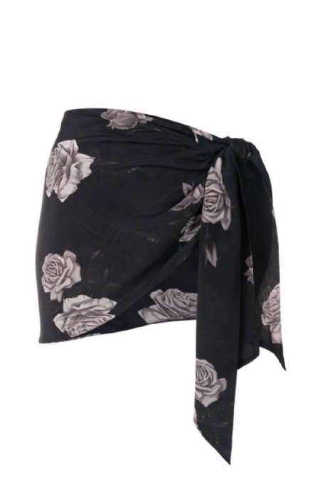 Mini Skirt Scarf Cody I Fleur Noir