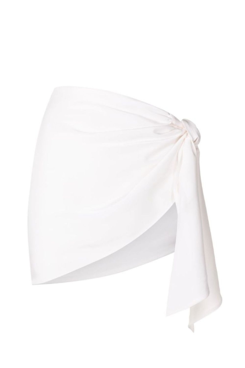Mini Skirt Scarf Cody I White