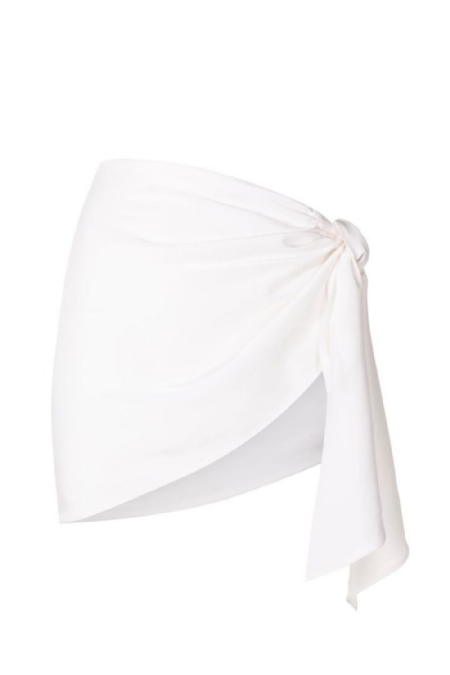 Mini Skirt Scarf Cody I White