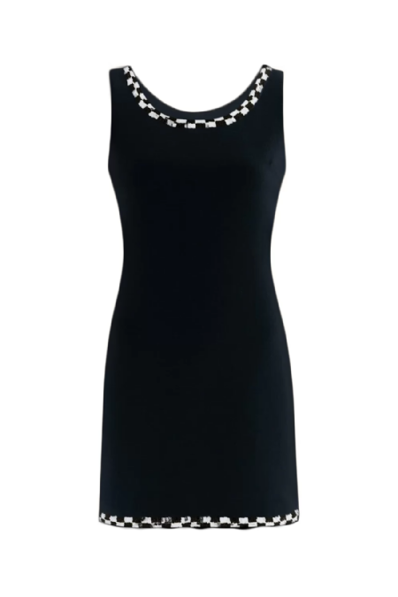 Ebony Tweed Dress Black