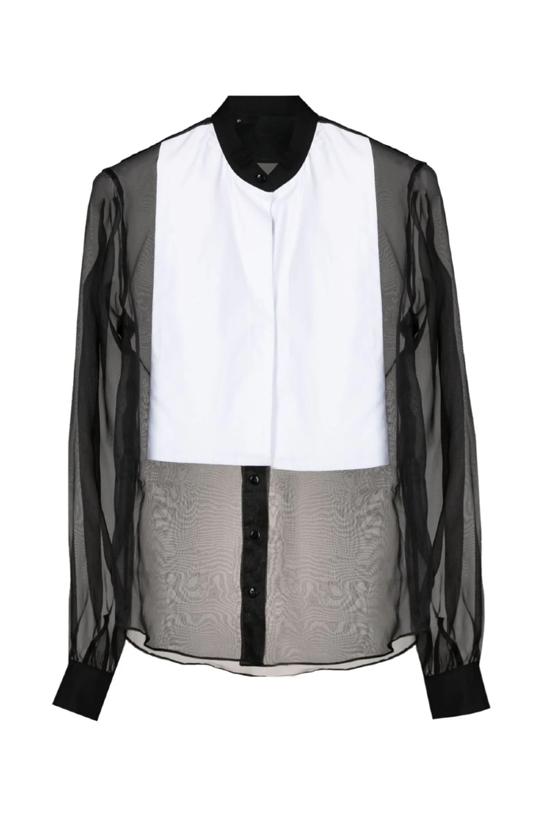 Eloã Silk Shirt  Black-Off White
