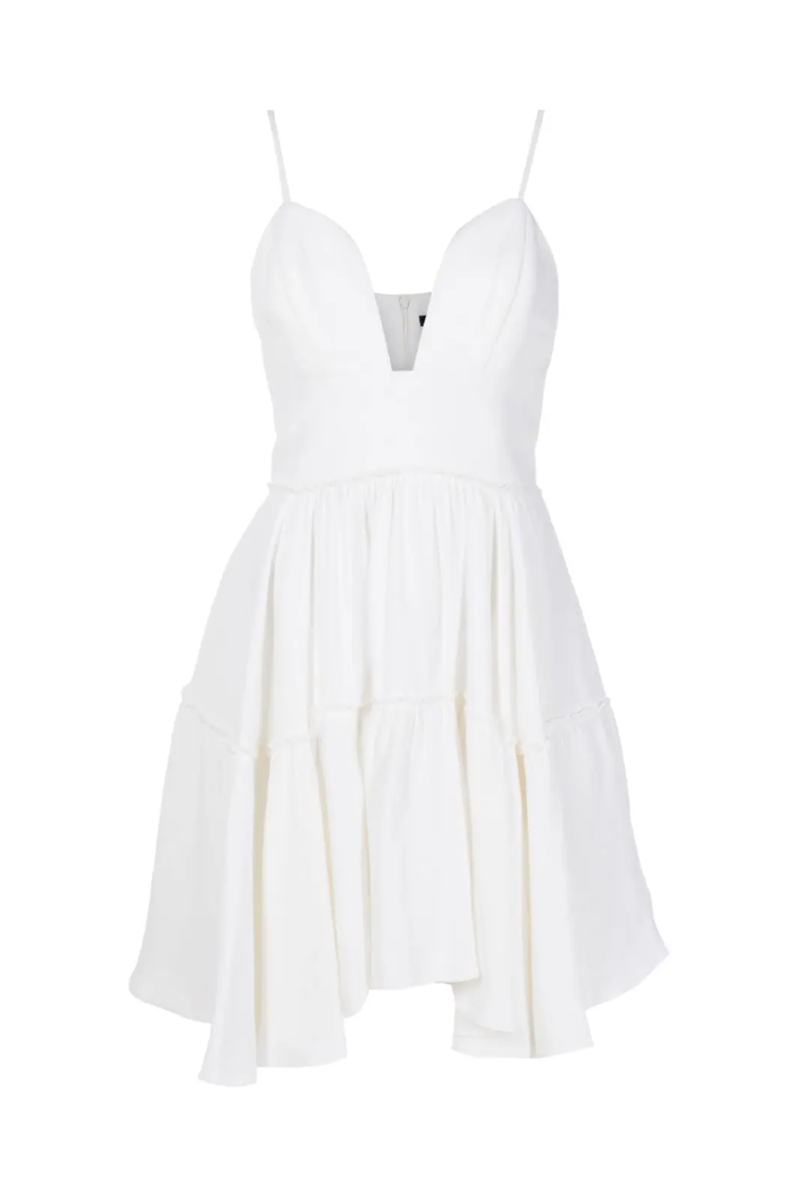 Eremida Crepe Dress White