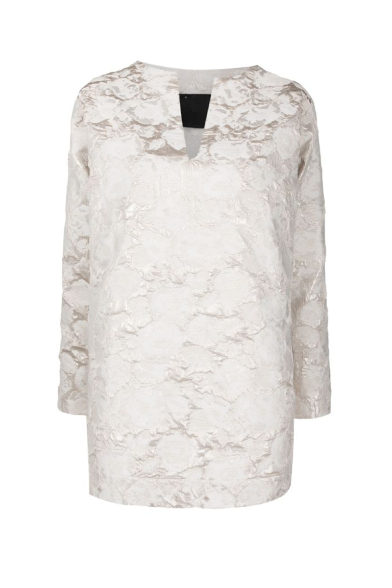 Ezeki Jacquard Blouse I Off White