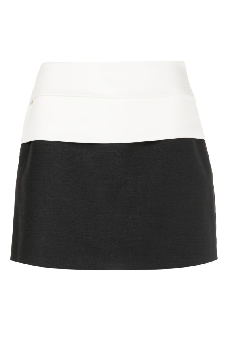 Mini Tailored Skirt Early I Black-White