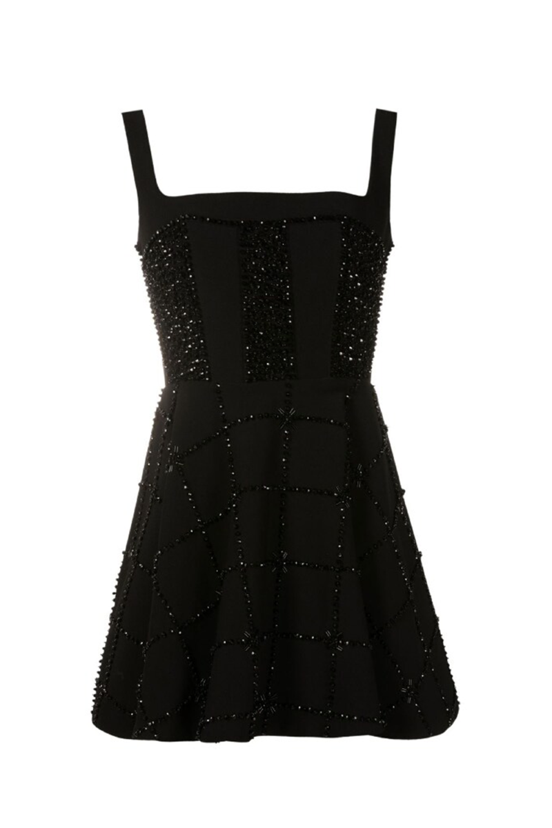 Edynthia Crepe Dress I Black
