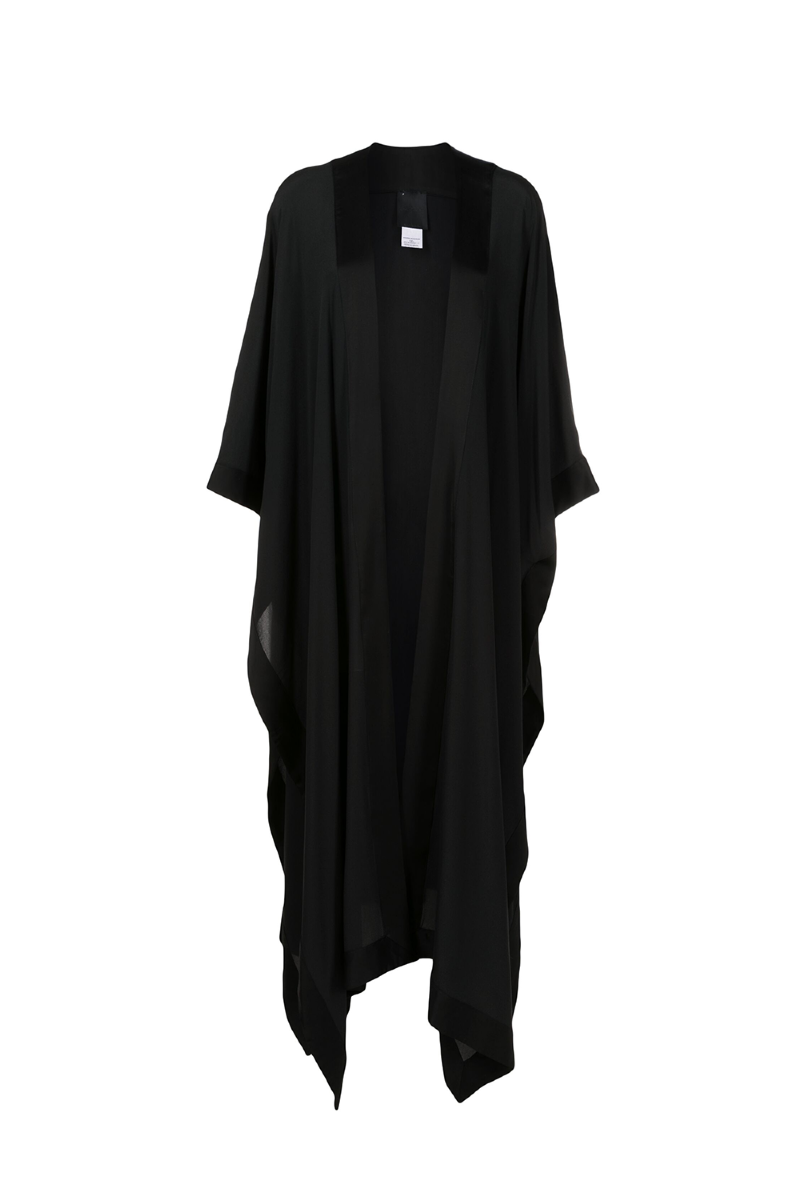 Euferika Silk Kimono Black