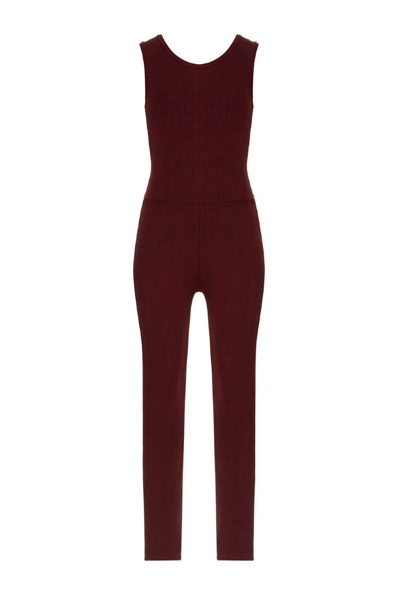 Jumpsuit Knit Felari I Wine-Brown