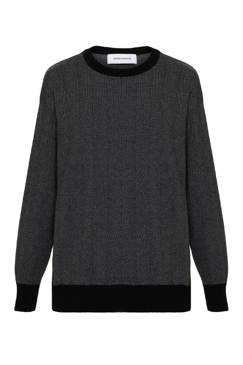 Faryo Knit Blouse I Abf Black - Gris
