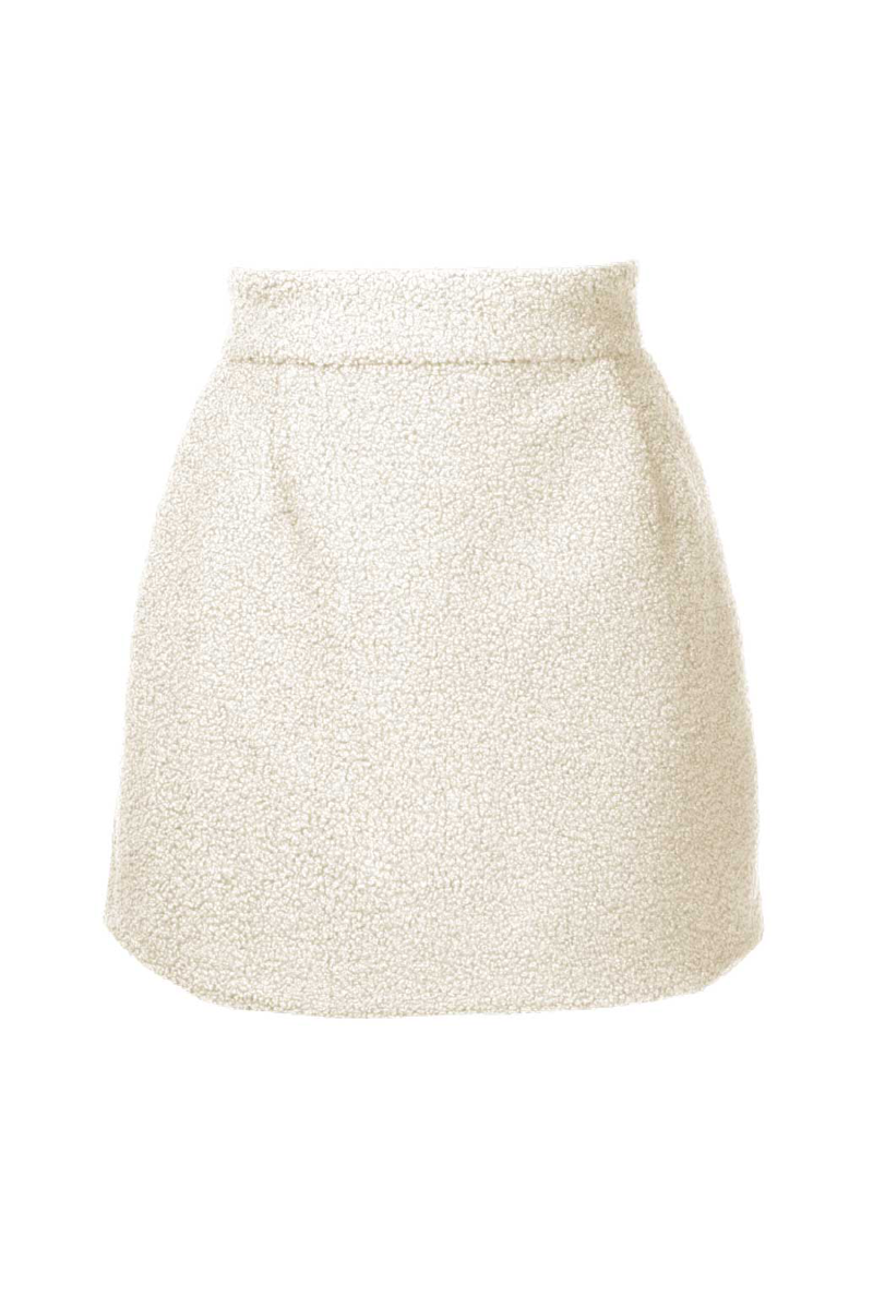 Fadi I Knit Mini Skirt Off White